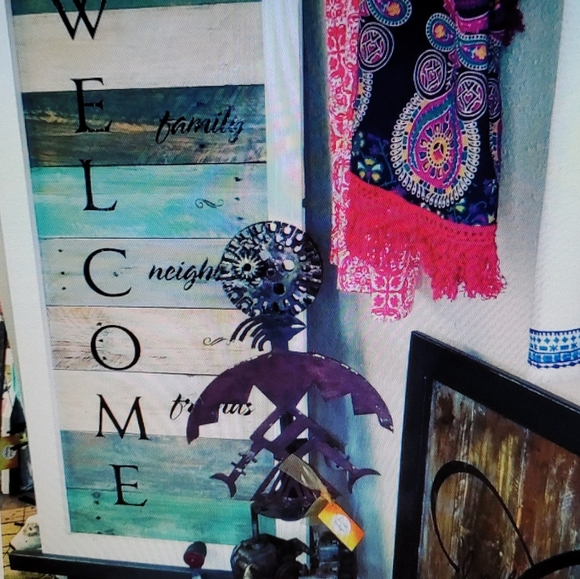 NWOT BO HO WALL ART, TABLE CLOTH, BED THROW, MULTI - Picture 9 of 16